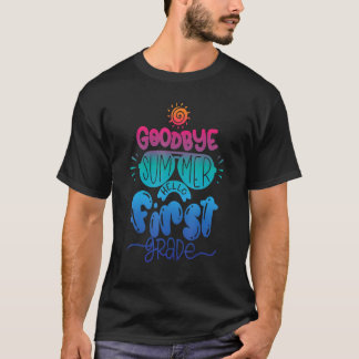 Camiseta Goodbye Summer Hello Primeiro Professor Estudante 