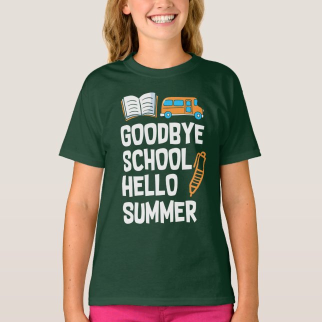 CAMISETA GOODBYOL SCHOOL HELLOSUMMER (Frente)