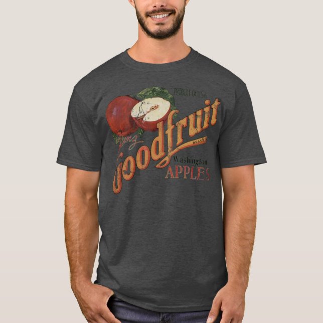 Camiseta Goodfruta Washington Apples Comida Vintage (Frente)