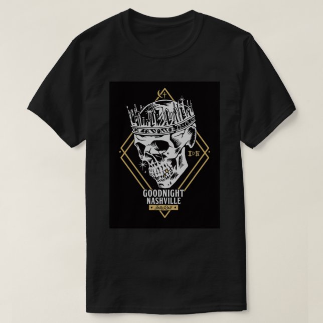 Camiseta goodnight skull   (Frente do Design)