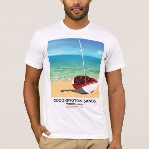 Camiseta Goodrington Sands Devon viagens vintage
