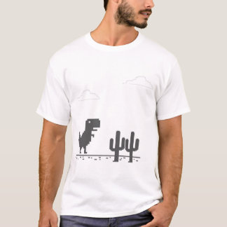 Camiseta Google Chrome dinosaur game