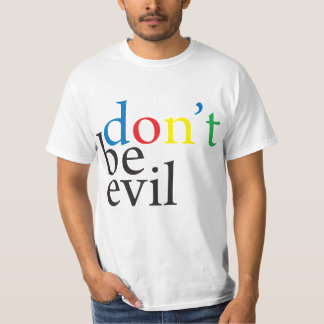 Camiseta Google não é t-shirt maus