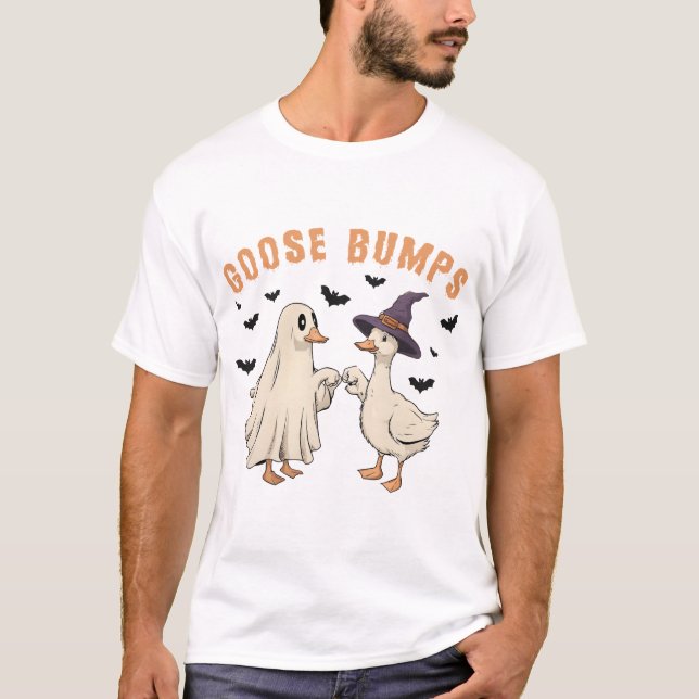 Camiseta Goose Bumps Goosebumps Geese Fist Bump Hallo (Frente)