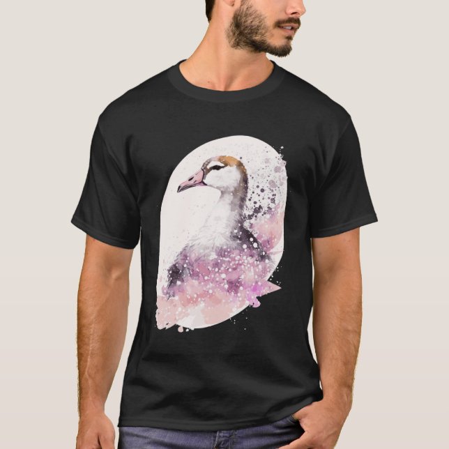 Camiseta Goose Cherry Blossom Japanese Sakura Goose (Frente)