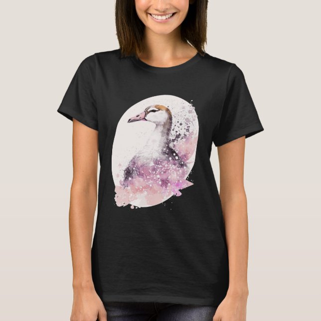 Camiseta Goose Cherry Blossom Japanese Sakura Goose (Frente)
