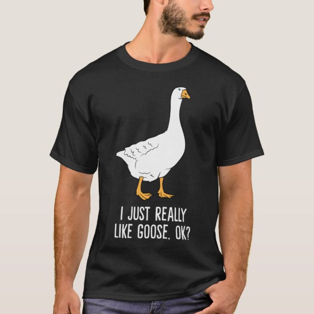 Camiseta Goose Eu Gosto Muito Da Mãe do Goose Labrador Labr (Frente)