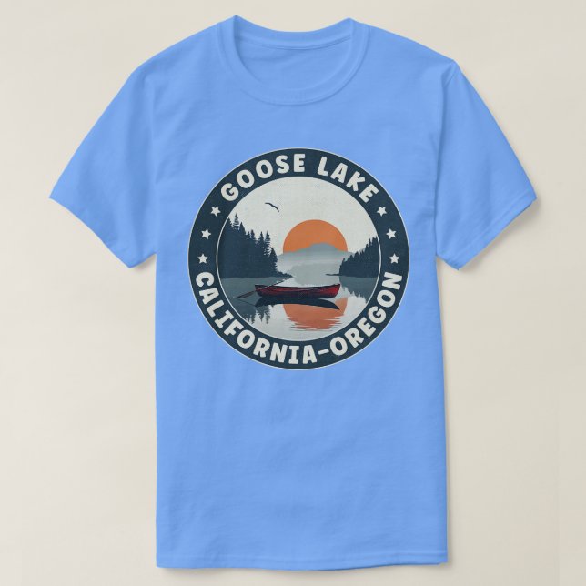 Camiseta Goose Lake CaliforniaOregon Sunset (Frente do Design)