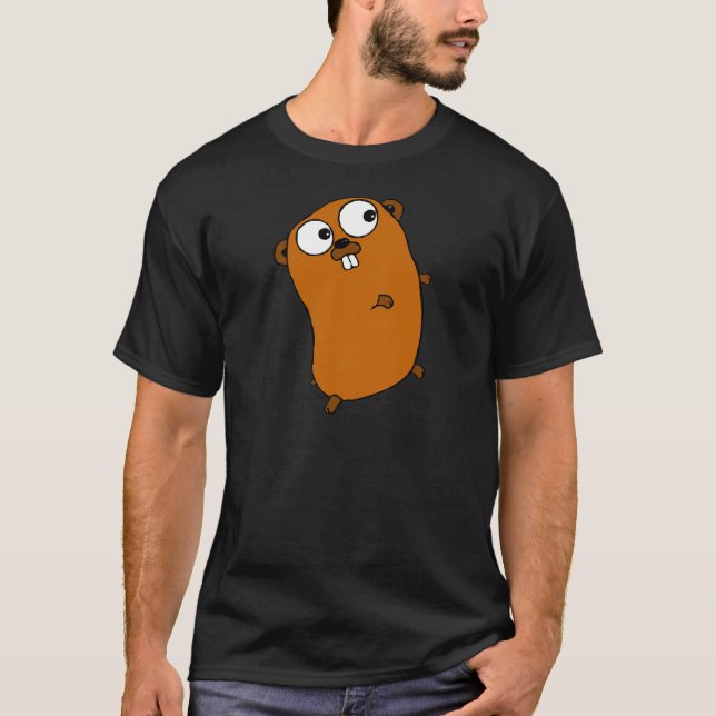 Camiseta Gopher customizável bonito (Frente)