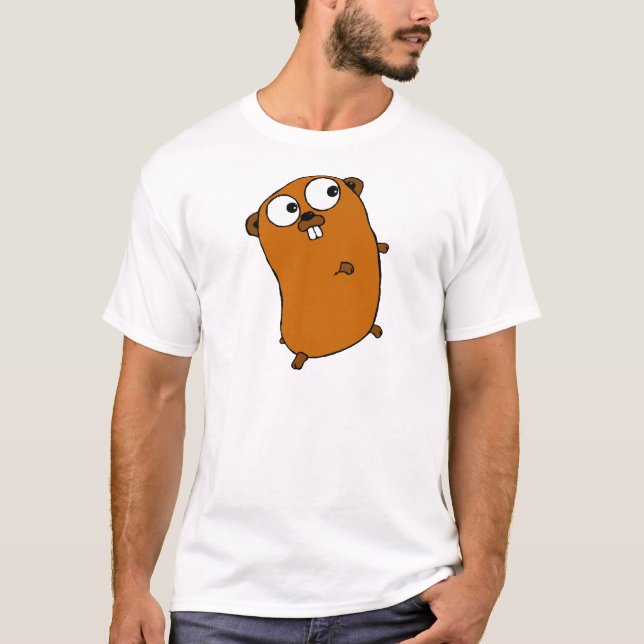 Camiseta Gopher customizável bonito (Frente)