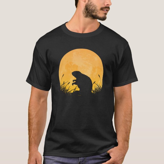 Camiseta Gopher Easy Halloween Roufit Rodent Animal Moon Co (Frente)