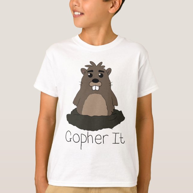 Camiseta Gopher ele! (Vá para ele!) (Frente)