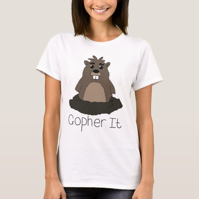 Camiseta Gopher ele! (Vá para ele!) (Frente)