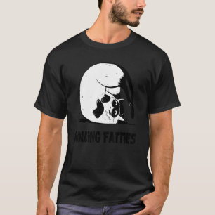 Camiseta Gordinhos Rolantes Gato  Gato  Roupas Gato Pai Gat
