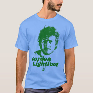 Camiseta Gordon Lightfoot em verde também em Red Blac