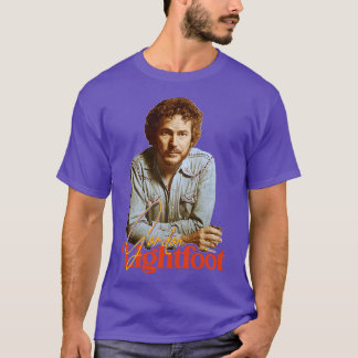 Camiseta Gordon Lightfoot Retro Lê o meu tributo à mente