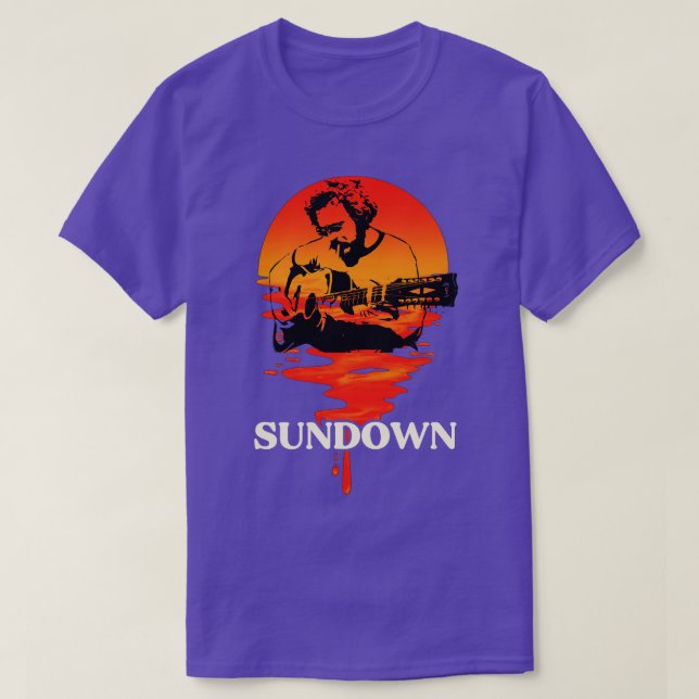 Camiseta Gordon Lightfoot Sundown (Frente do Design)
