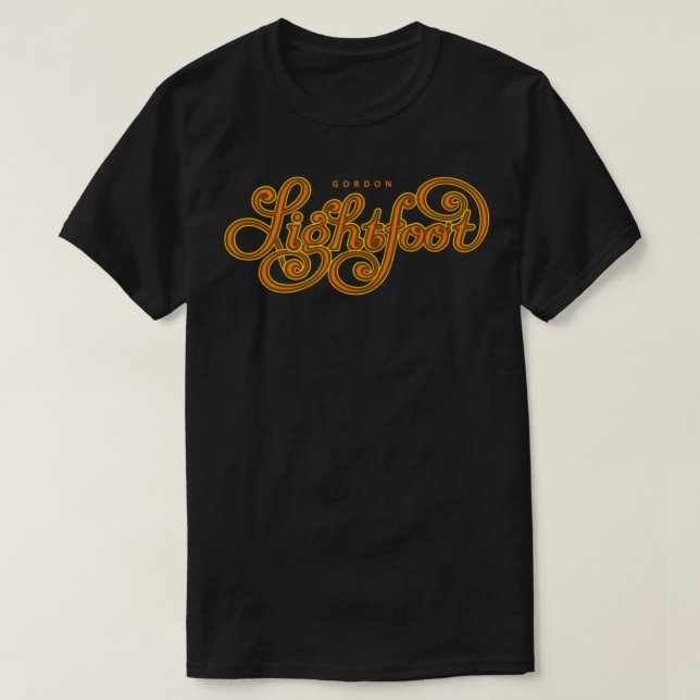 Camiseta Gordon Lightfoot Tributa T-Shirt Clássico (Frente do Design)
