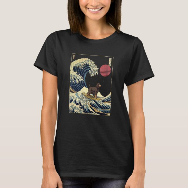 Camiseta Gordon Setter Japonês - Surf Kanagawa (Frente)
