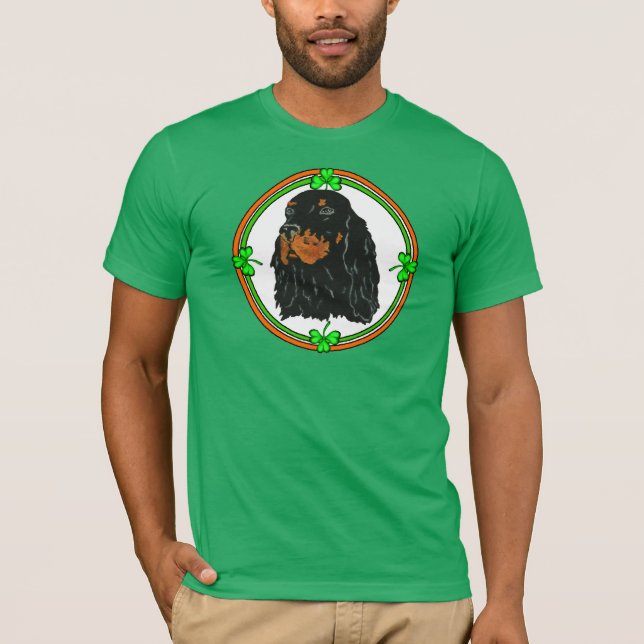 Camiseta Gordon Setter St Patricks (Frente)