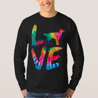 Camiseta Gordon Setter Tie Dye Amor Cachorro Pai