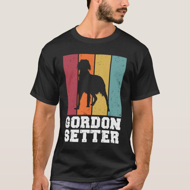 Camiseta Gordon Setter Vintage  1 (Frente)