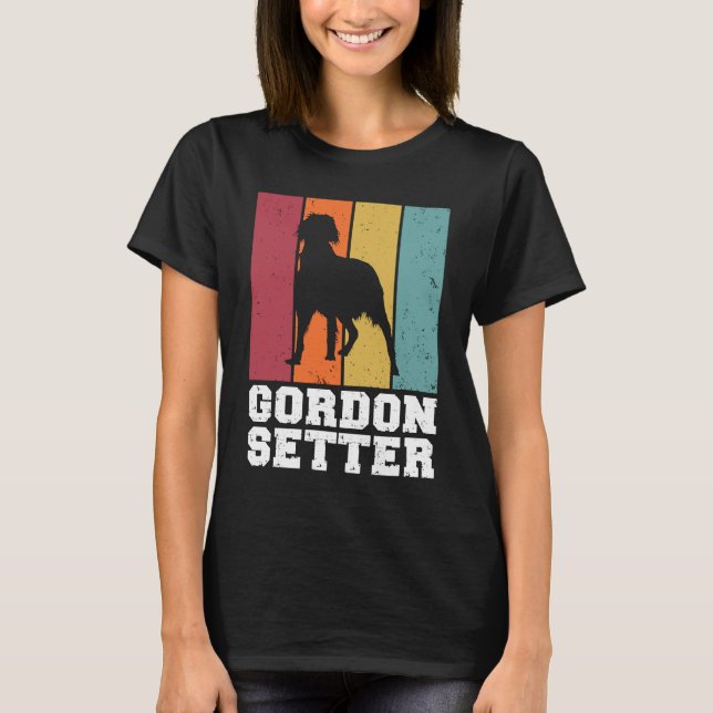 Camiseta Gordon Setter Vintage  1 (Frente)