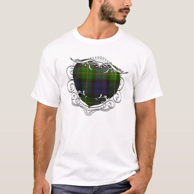 Camiseta Gordon Tartan Heart (Frente)