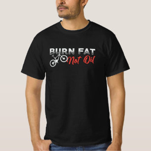 Camiseta Gordura De Bicicleta Gordura Não Petrolífera Bik