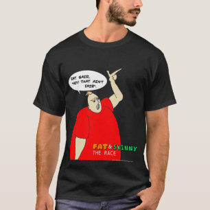 Camiseta Gordura: "Hey! … Que não é" t-shirt justo
