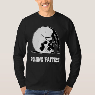 Camiseta Gorduras Rolantes Gato de Pai Gato de Gato de Gato