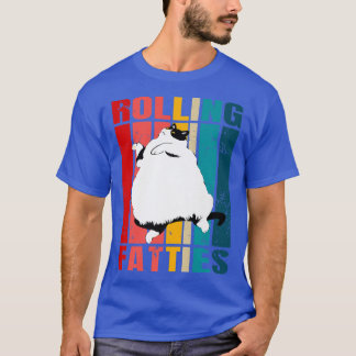 Camiseta Gorduras Rolantes Gato Engraçado Gato Roupa De Gat