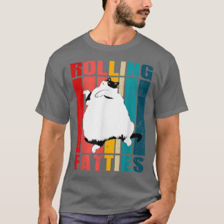Camiseta Gorduras Rolantes Gato Engraçado Gato Roupa De Gat
