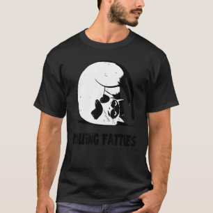 Camiseta Gorduras Rolantes Gato Gato Roupa Gato Pai Gat