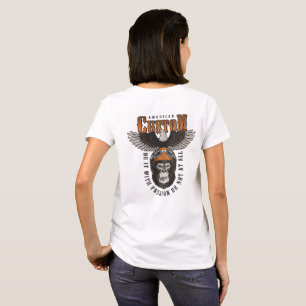 Camiseta Gorila Americano de Motoqueira Águia Motociclista