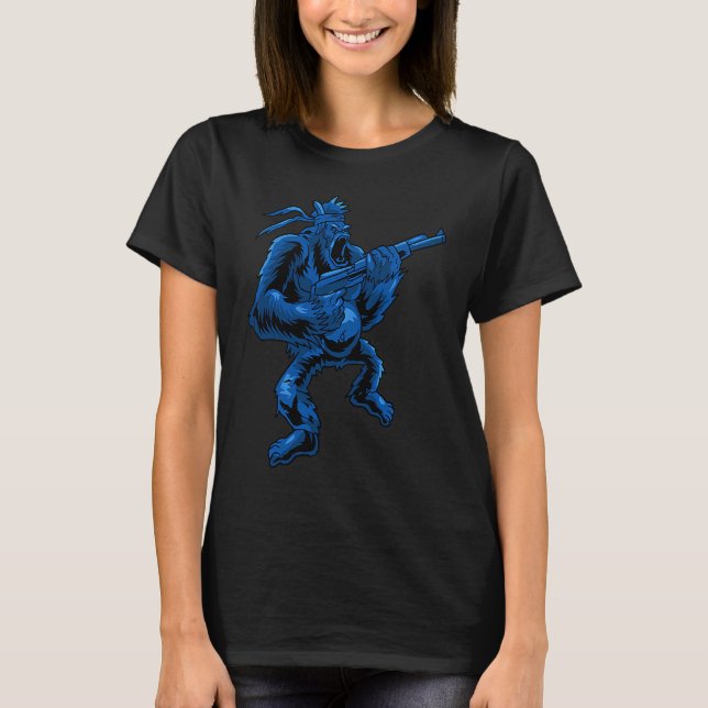 Camiseta Gorila Animal Perfeito  Estilo Macaco  Ideia (Frente)