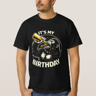 Camiseta Gorila Bebendo Cerveja de Aniversário