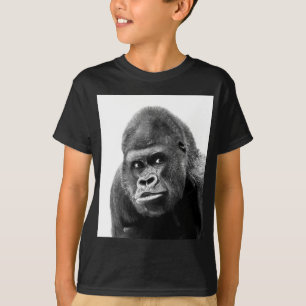 Camiseta Gorila Branca Negra