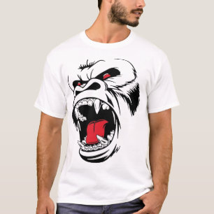 Camiseta Gorila Bravo Vestuário de Rua Monstro