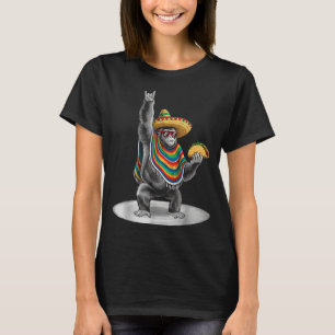 Camiseta Gorila carregando taco engraçado cinco de maio rap