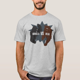 Camiseta Gorila contra o urso