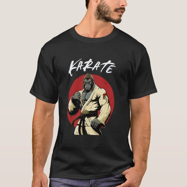 Camiseta Gorila de Karatê Clássico Karateka (Frente)