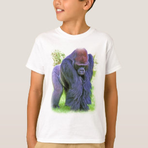 Camiseta Gorila do Silverback no óleo