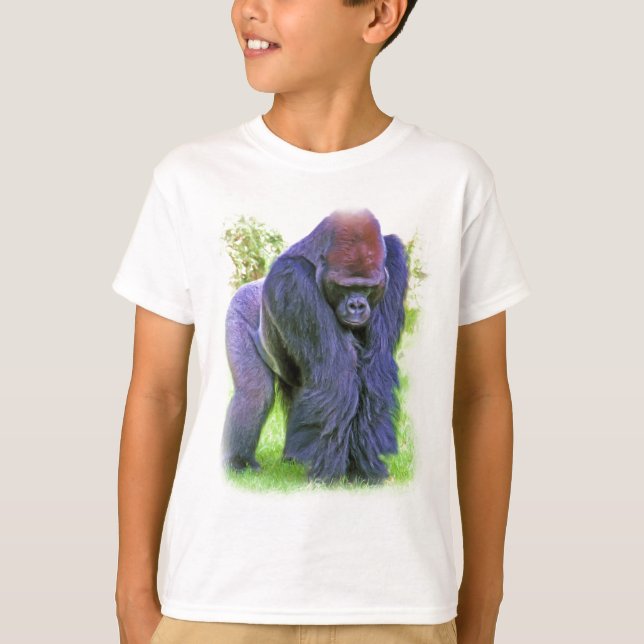 Camiseta Gorila do Silverback no óleo (Frente)