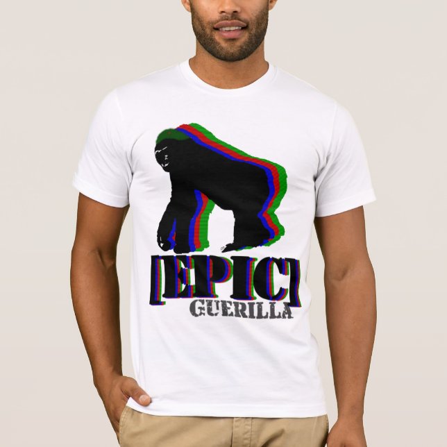 Camiseta Gorila épico da guerrilha (Frente)