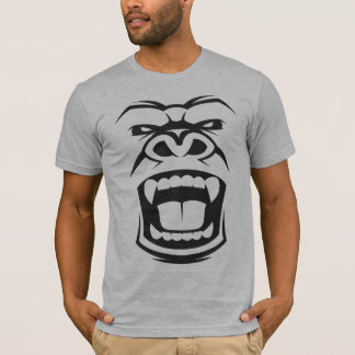 Camiseta Gorila irritado do Silverback: Primata alfa