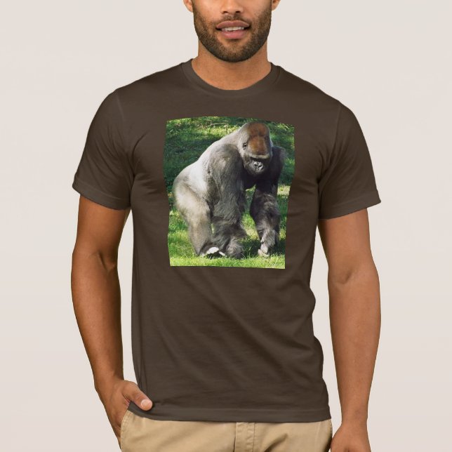 Camiseta Gorila masculino da planície do Silverback que (Frente)