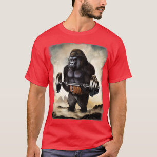 Camiseta Gorila Musculatura Formação de Peso