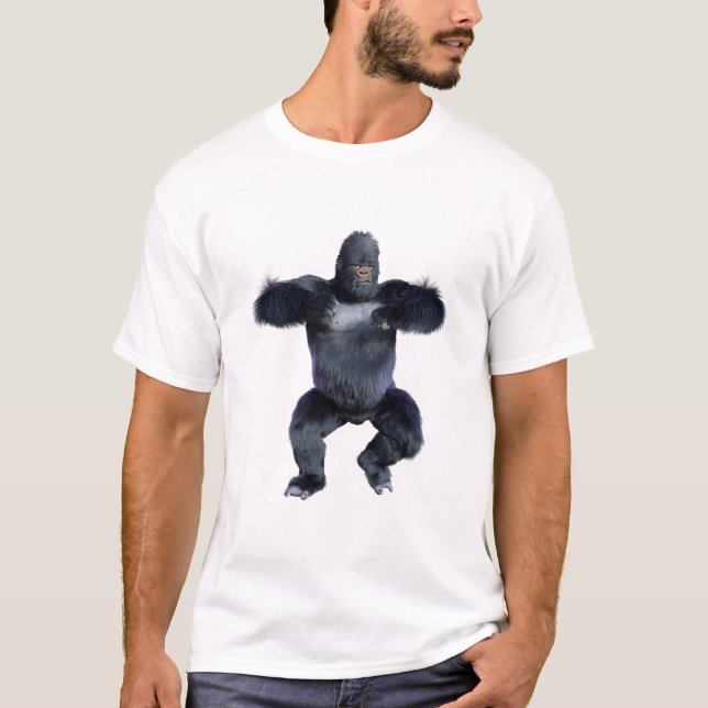 Camiseta Gorila Preto Macaco (Frente)