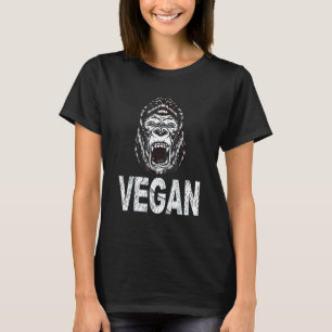 Camiseta Gorila Vegano Vegetariano Amor Animal Coma Saudáve